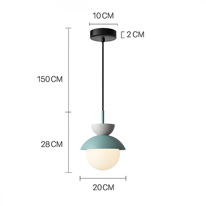 Suspension Boule Verre Scandinave Moderne