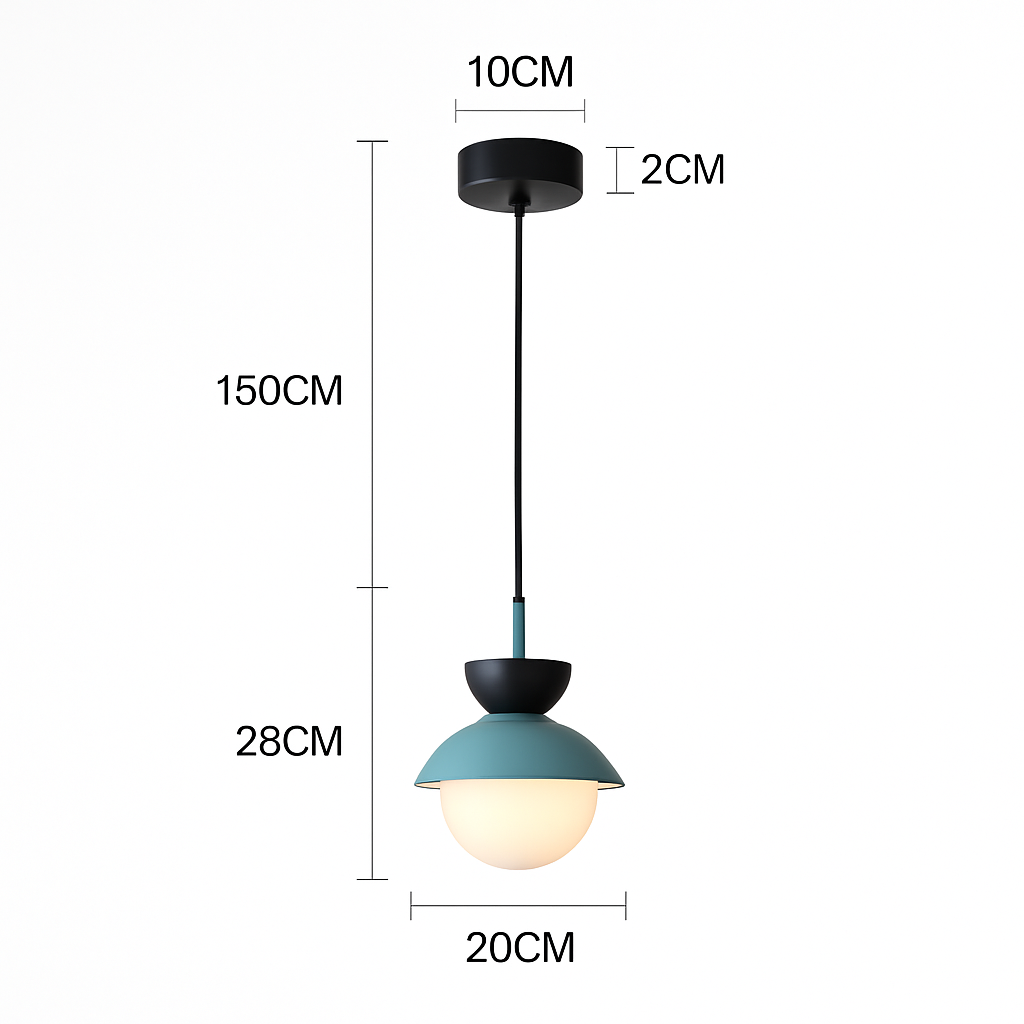 Suspension Boule Verre Scandinave Moderne