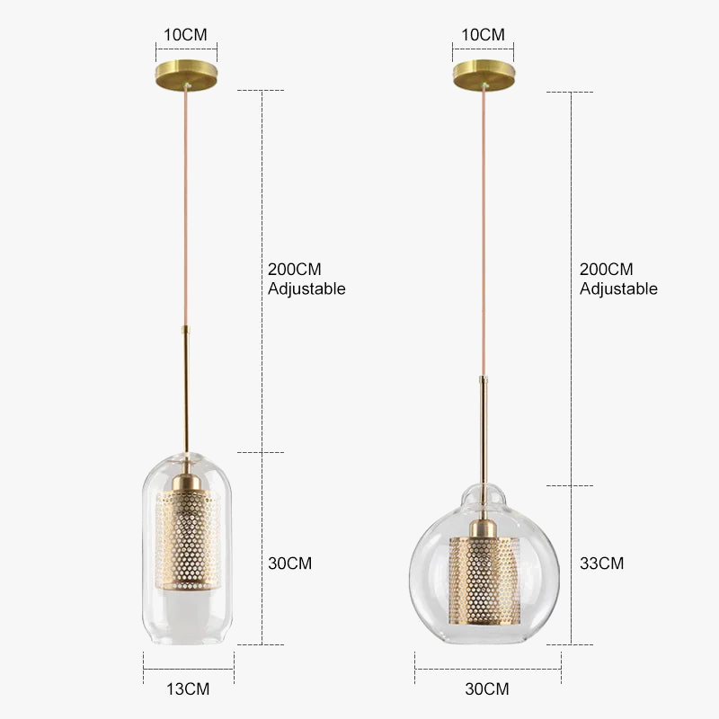 Suspension Boule Verre Design Scandinave Moderne