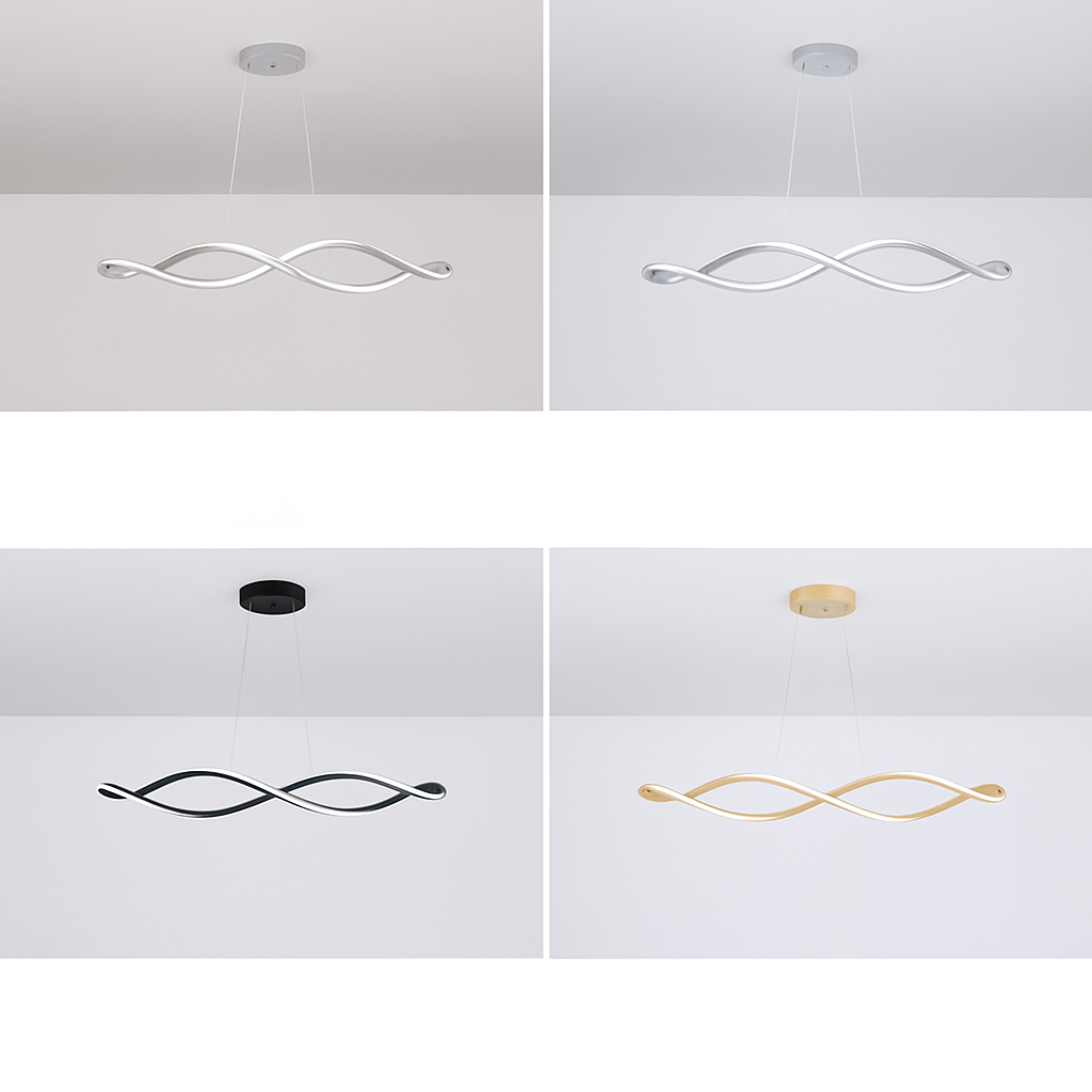 Lustre LED Moderne 92cm - Suspension Design & Connectée